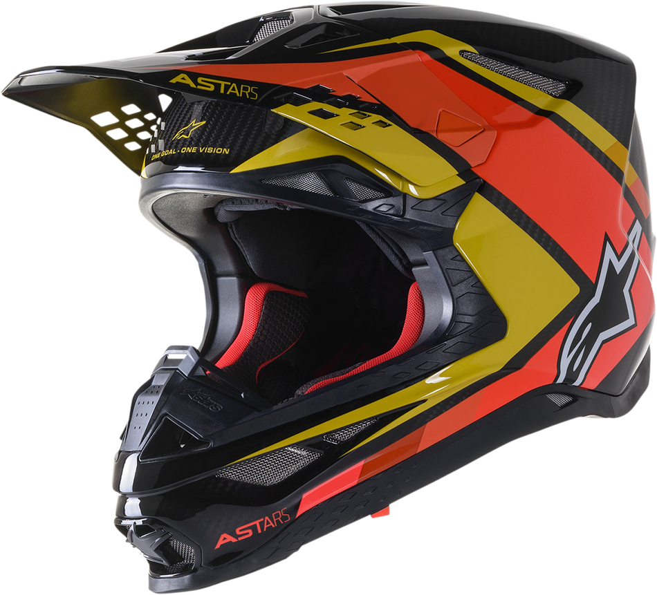 ALPINESTARS Supertech M10 Helmet - Meta 2 - MIPS® - Black/Yellow/Orange - 2XL 8300422-1549-2X