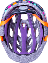 KALI Child Chakra Lighted Helmet - Confetti - Gloss Teal - XS 0221022134