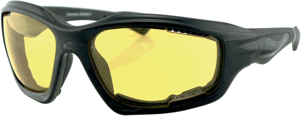 BOBSTER Desperado Gafas de sol - Negro brillante - Amarillo EDES001Y 