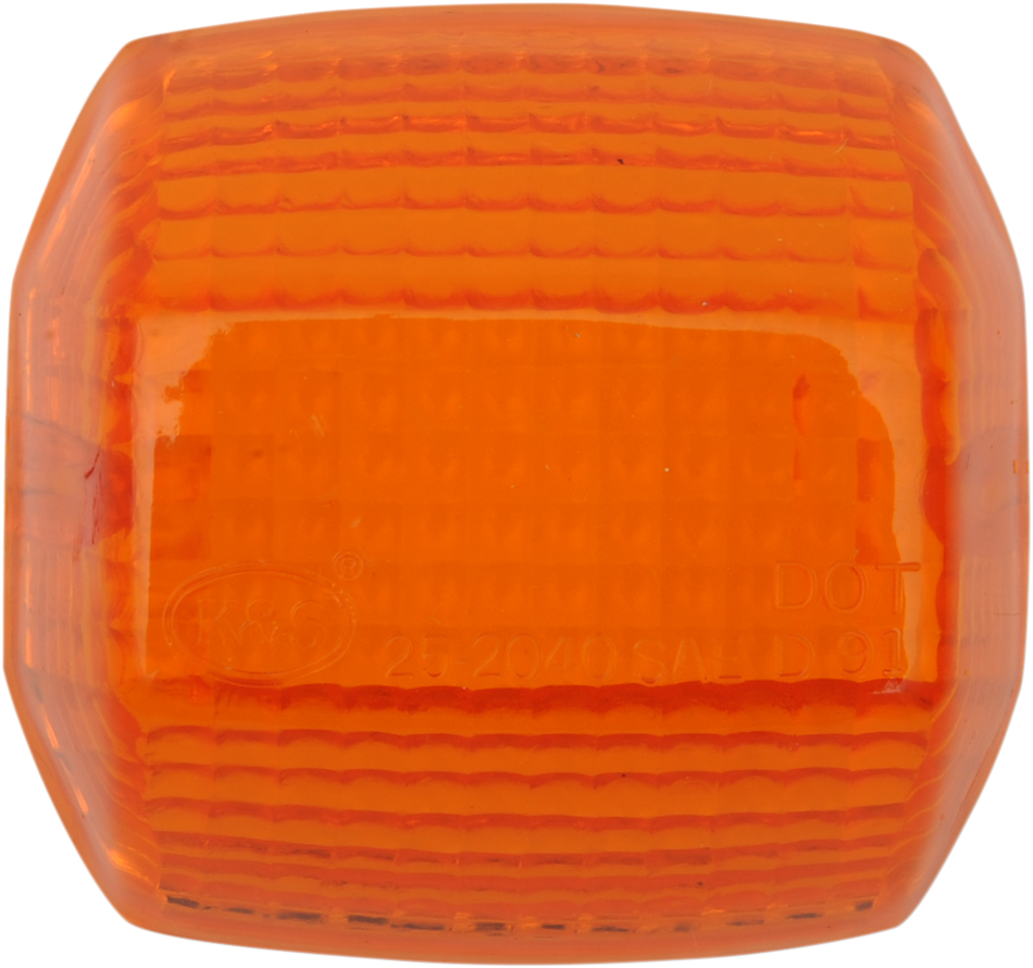 K&S TECHNOLOGIES Replacement Turn Signal Lens - Amber 252040