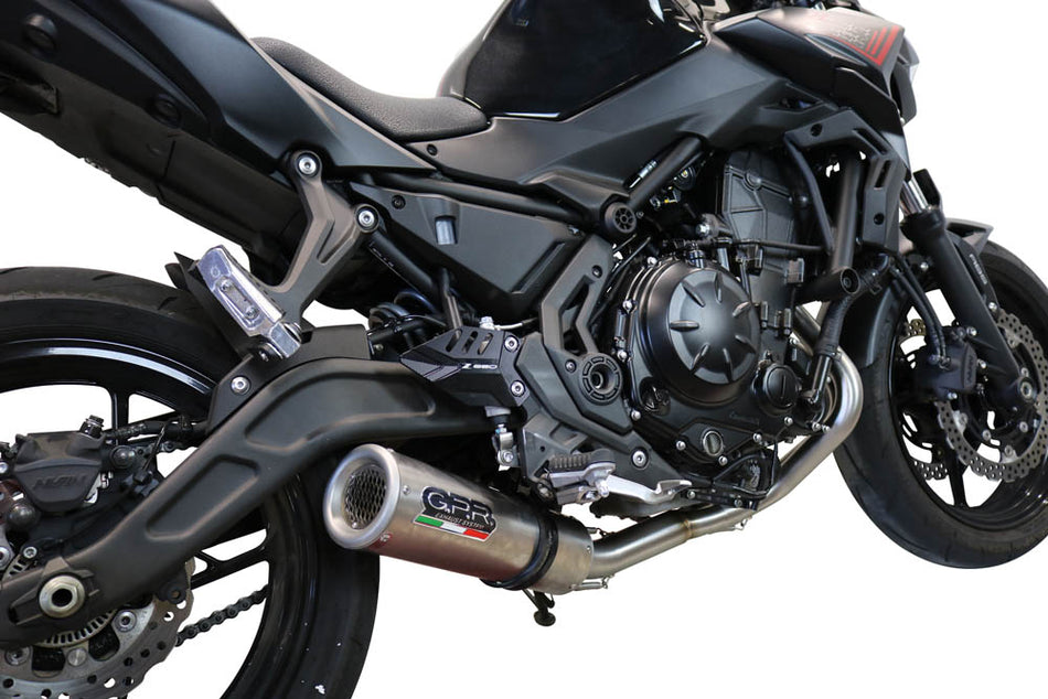 GPR Exhaust System Kawasaki Ninja 650 2021-2023, M3 Inox , Full System Exhaust, Including Removable DB Killer  E5.CO.K.161.1.DBHOM.M3.INOX