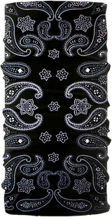 SCHAMPA & DIRT SKINS Neck Tube - Black/White Paisley TUBE-01