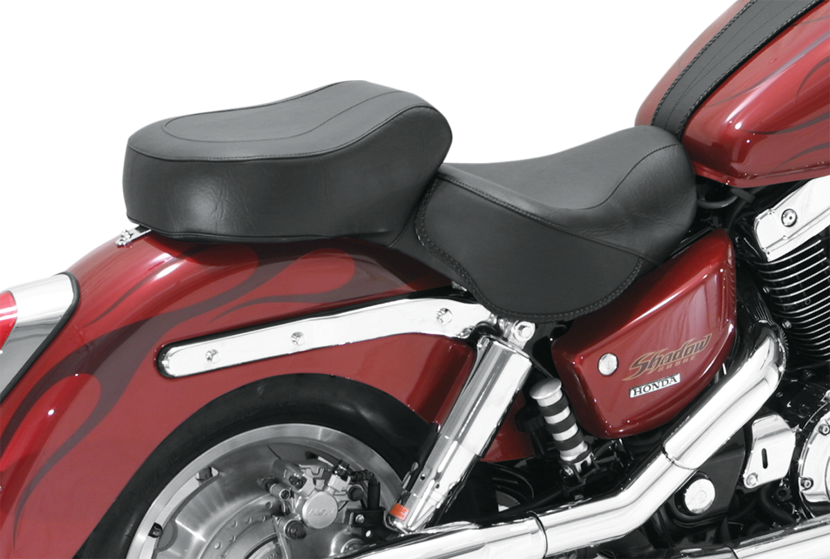 MUSTANG Seat - Vintage - Wide - Touring - Without Driver Backrest - One-Piece - Smooth - Black - VT1100 75018