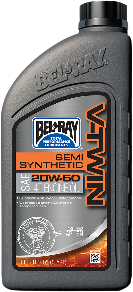BEL-RAY V Twin Semi Synthetic Oil - 20W-50 -1L 96910-BT1