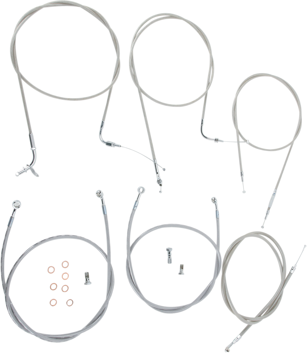 BARON Cable Line Kit - 18" - 20" - XVS1100CL - Stainless Steel BA-8042KT-18