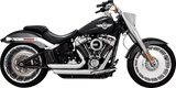 VANCE & HINES Shortshots Staggered Exhaust System - Chrome 17335