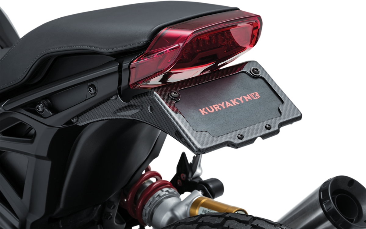 KURYAKYN License Plate Frame/Mount - Black - Indian 7634