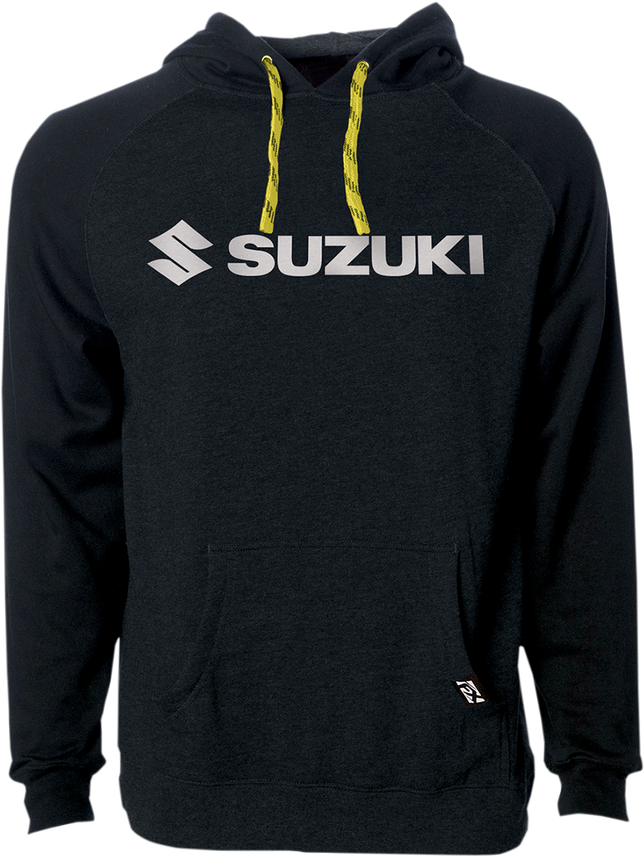 FACTORY EFFEX Suzuki Horizontal Pullover Hoodie - Black - Large 25-88414