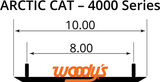 WOODY'S Mini Sled Runner - 4" - 60 SXA-4000