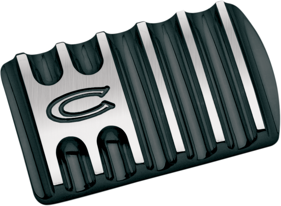 COVINGTONS Brake Pedal - Finned - Black C1042-B
