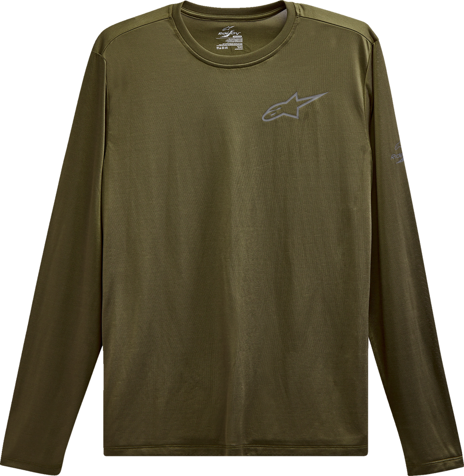 ALPINESTARS Pursue Performance Long-Sleeve T-Shirt - Military Green - Medium 123271000690M
