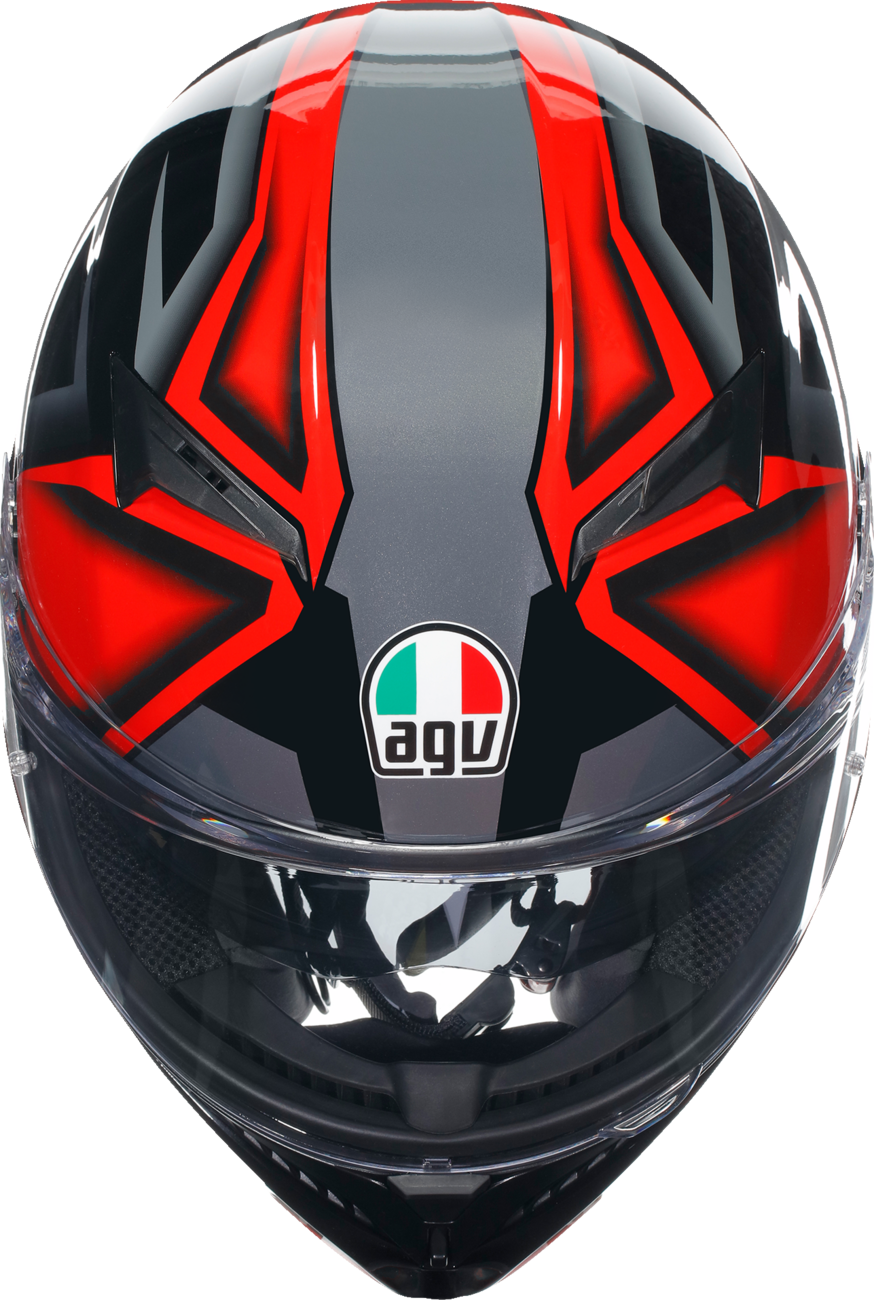 AGV K3 Helmet - Compound - Black/Red - Medium 2118381004009M