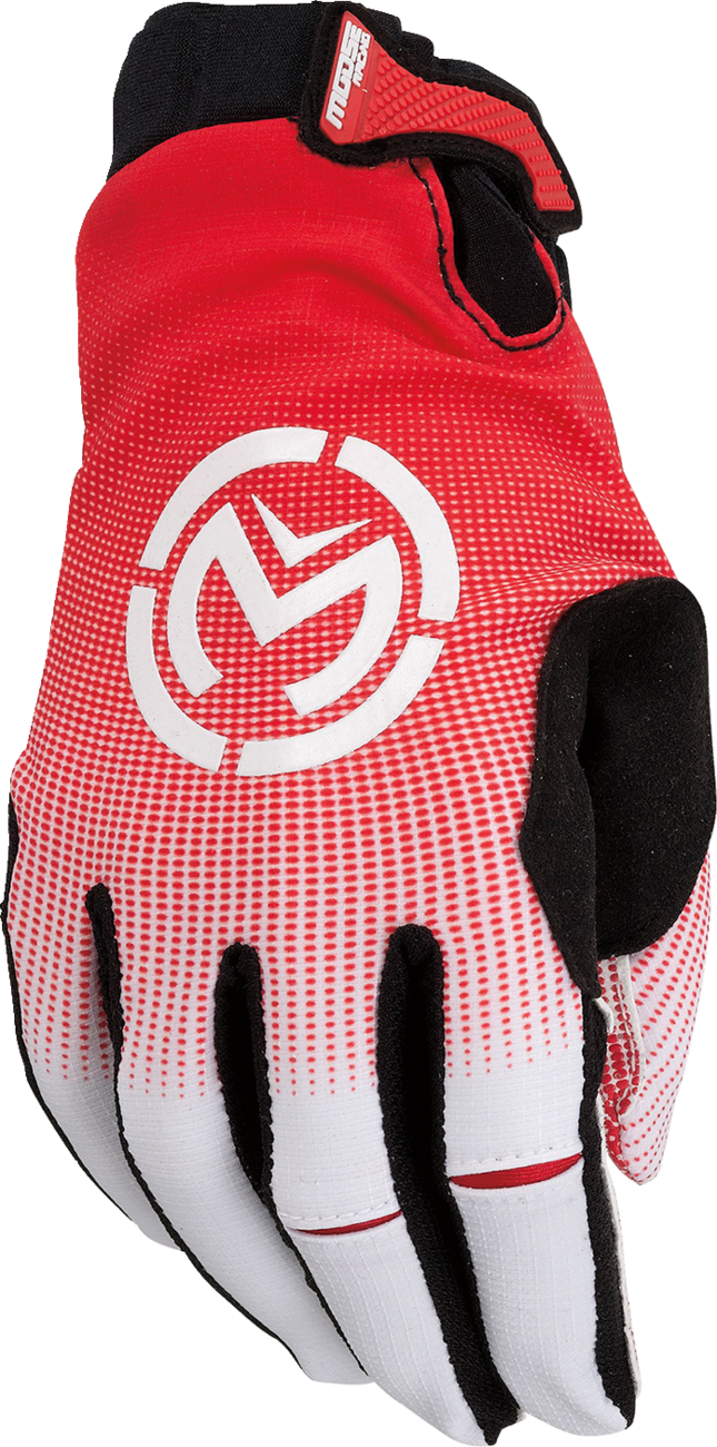 MOOSE RACING SX1™ Gloves - Red/White - Medium 3330-7322