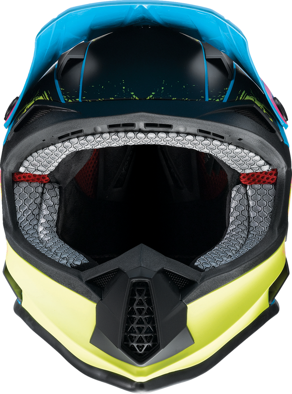 Z1R Youth F.I. Helmet - Fractal - MIPS - Matte Blue/Hi-Viz - Medium 0111-1515