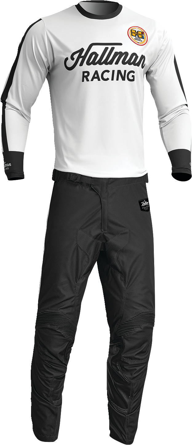 THOR Differ Roosted Jersey - White/Black - Large 2910-7117