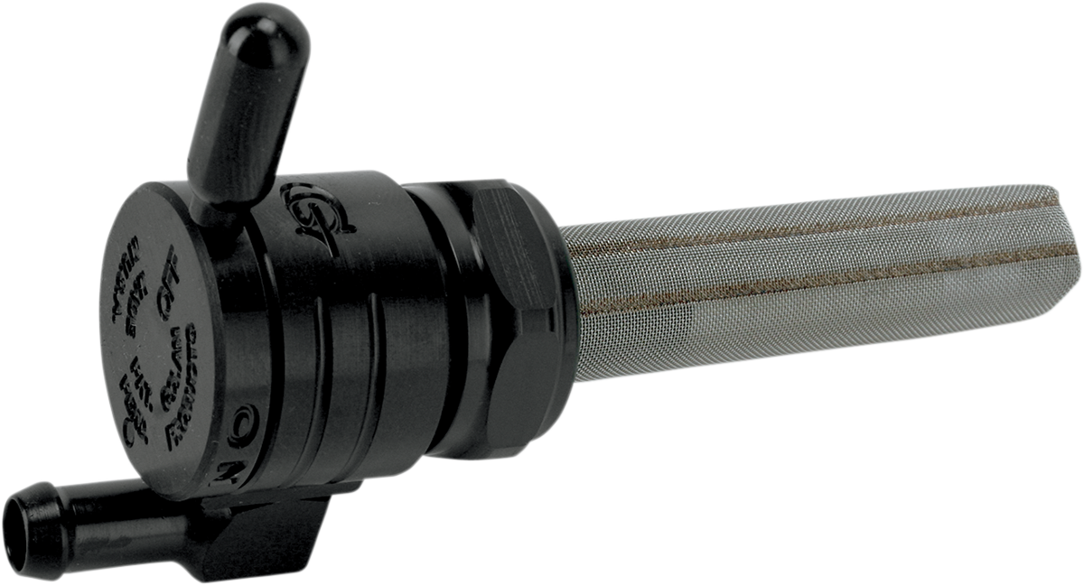 GOLAN PRODUCTS Downward Petcock - Black - 22mm 76-312D-BLK