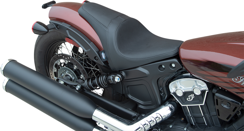 DRAG SPECIALTIES 3/4 Solo Seat - Black - Smooth - '18-'22 Scout Bobber 0810-2254