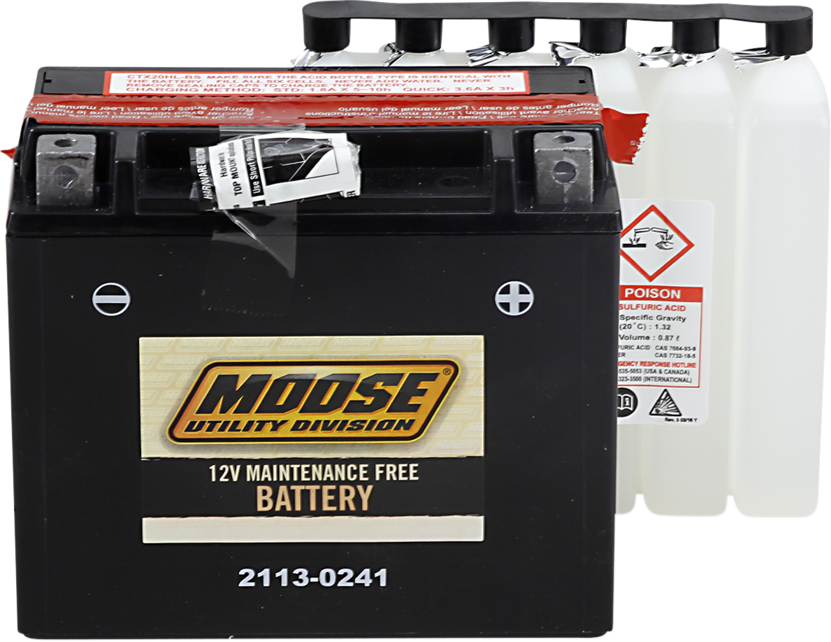 MOOSE UTILITY AGM Battery - YTX20HL-BS 2113-0241