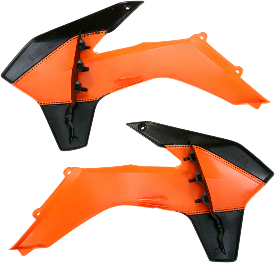 ACERBIS Radiator Shrouds - Orange/Black 2314251008