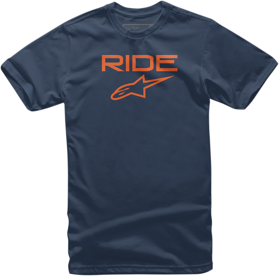 ALPINESTARS Ride 2.0 T-Shirt - Navy/Orange - 2XL 10387200070322X
