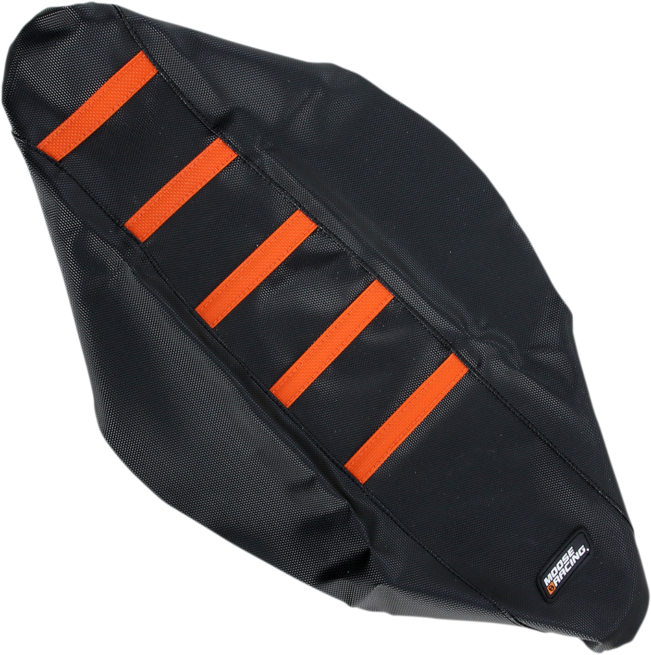 MOOSE RACING Ribbed Seat Cover - Black Cover/Orange Ribs - KTM KTM15011-336RT