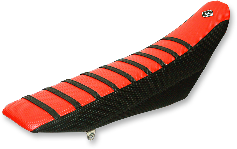FLU DESIGNS INC. Pro Rib Seat Cover - Red/Black 45500