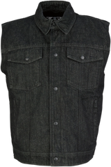 Z1R Denim Vest - Black - Medium 2820-4485