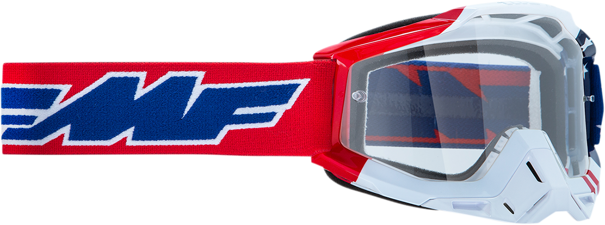 FMF PowerBomb Goggles - US of A - Clear F-50036-00006 2601-2976