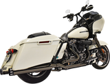 BASSANI XHAUST True-Dual "Mercury" Dark Chrome System for 2017-2022 Bagger  FL 1F13MT 1800-2479