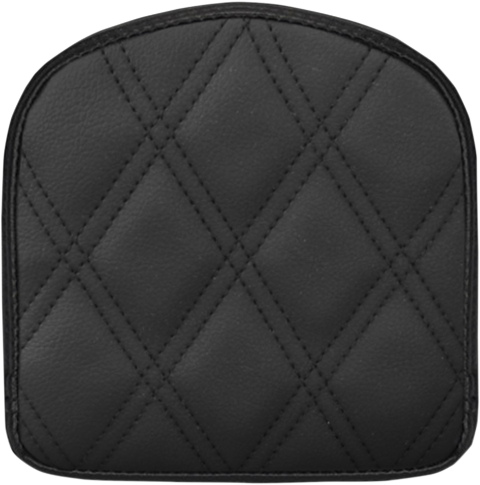 SADDLEMEN Sissy Bar Pad - Lattice Stitched - Black 40843