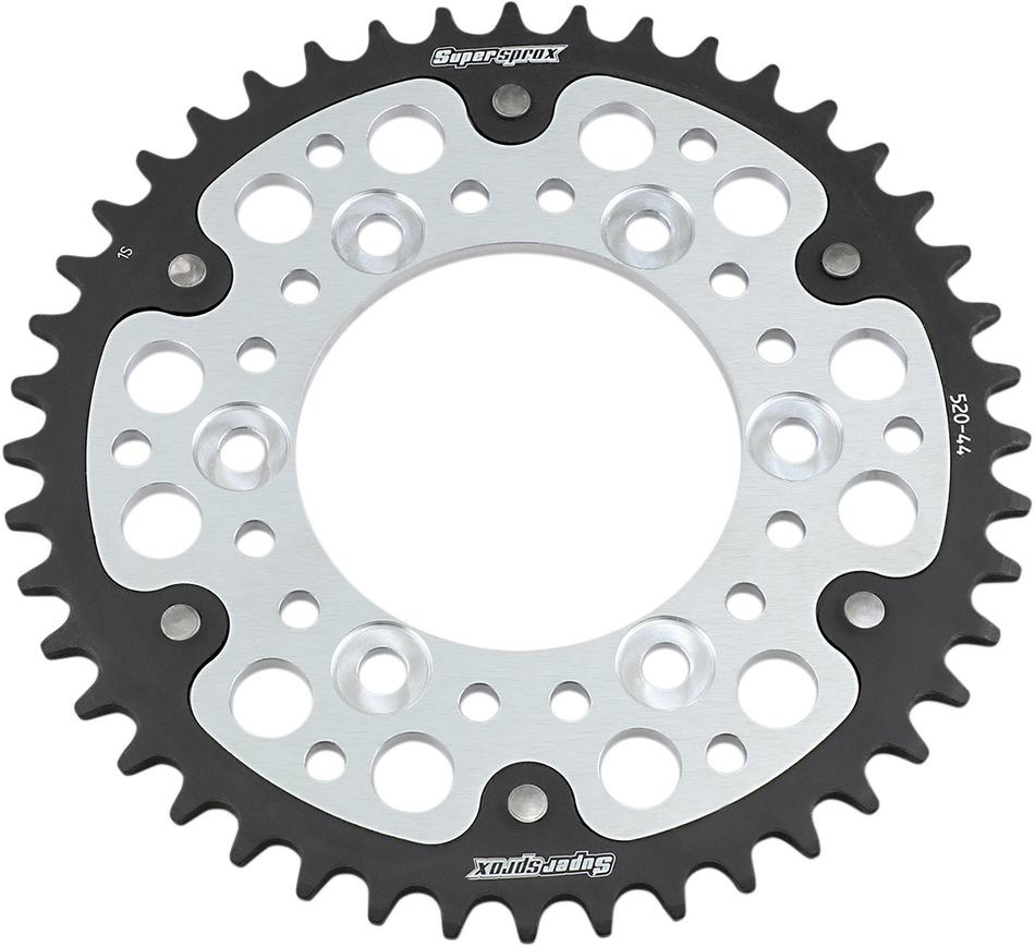 SUPERSPROX Stealth Rear Sprocket - 44 Tooth - Silver - Ducati RST-735-44-SLV