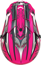 AFX FX-17 Helmet - Butterfly - Matte Hot Pink - XL 0110-7110