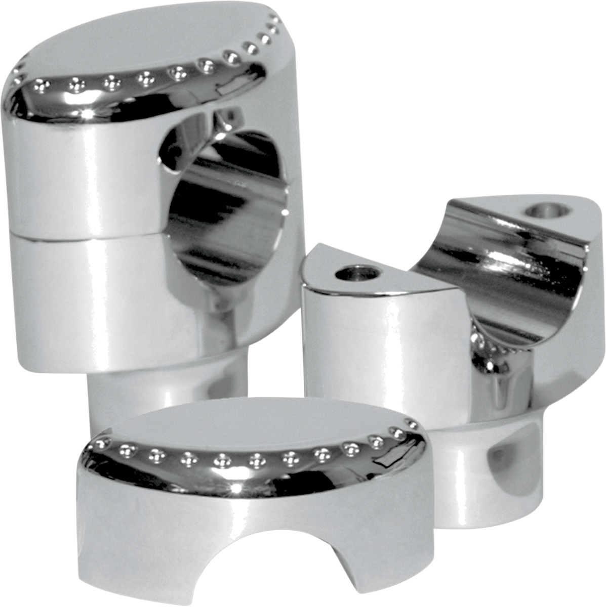 LA CHOPPERS Risers - Drilled - 1-1/2" - Chrome LA-7403-01