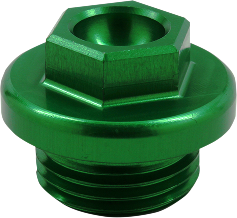 WORKS CONNECTION Oil Fill Plug - Green 24-198