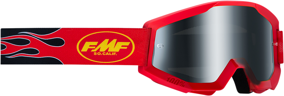 FMF PowerCore Sand Goggles - Flame - Red - Smoke F-50053-00003 2601-3015