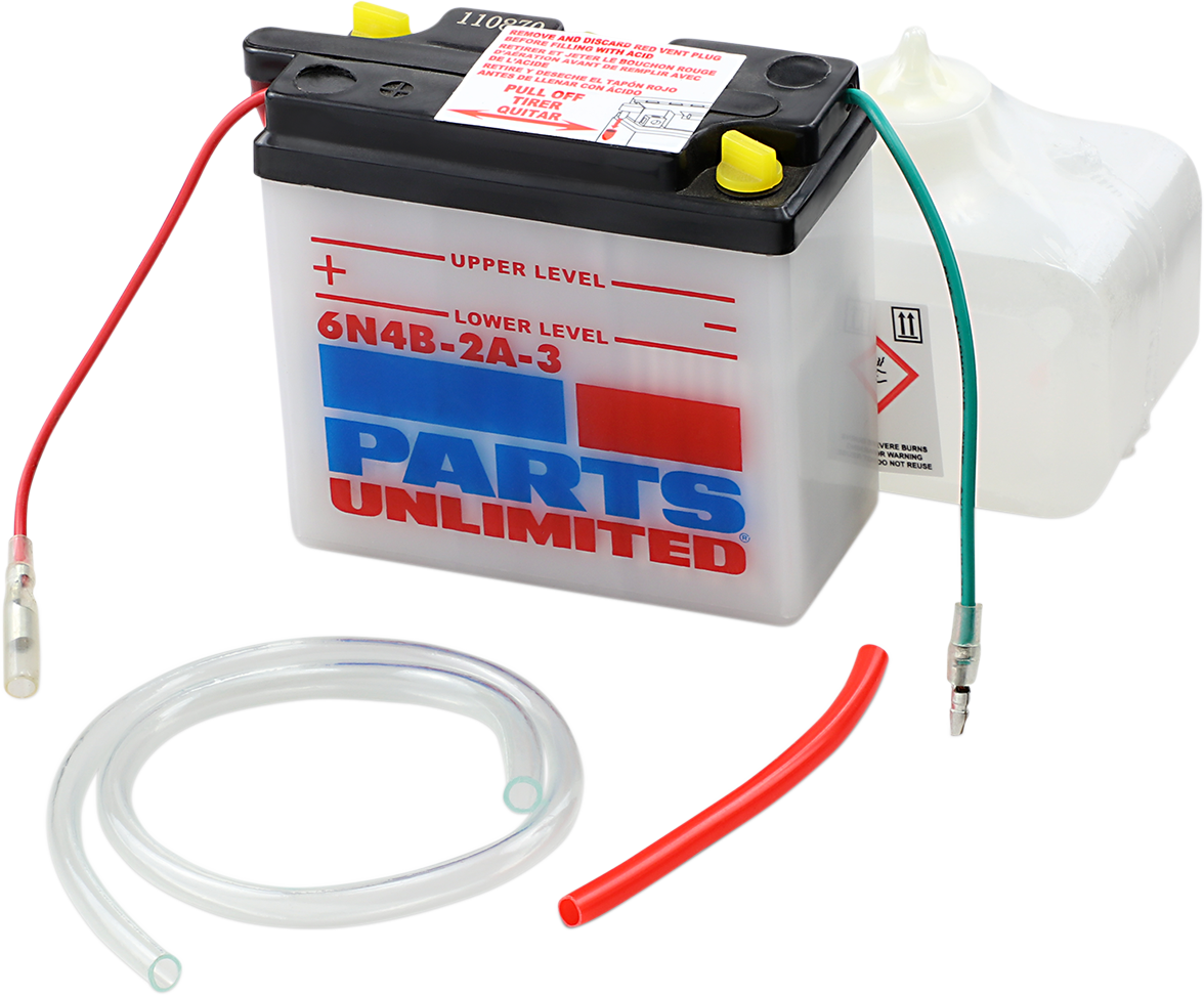 Parts Unlimited Battery - 6n4b-2a-3 6n4b-2a-3-Fp