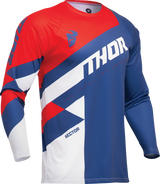 THOR Youth Sector Checker Jersey - Navy/Red - Large 2912-2428