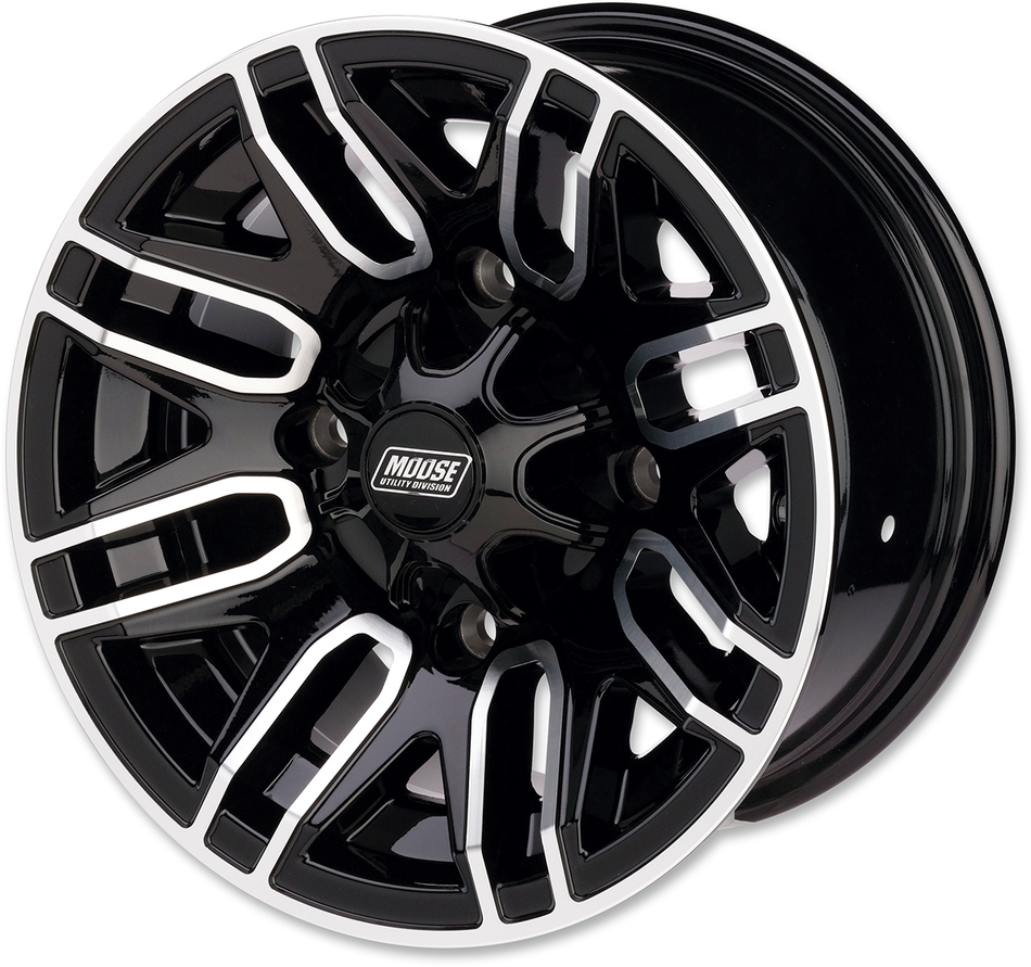 MOOSE UTILITY Wheel - 112X - Front - Black - 12x7 - 4/156 - 4+3 112M127156GBMF4