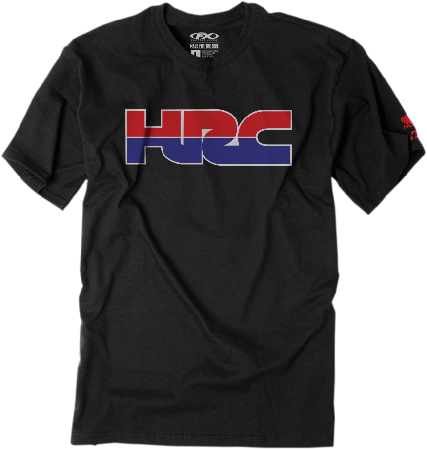 FACTORY EFFEX Honda HRC T-Shirt - Black - Large 22-87324