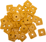 WOODY'S Support Plates - Yellow - Square - 48 Pack ASG-3800-48