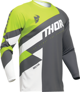 THOR Youth Sector Checker Jersey - Gray/Green - XS 2912-2419