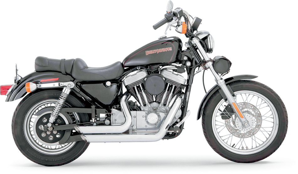 VANCE & HINES Shortshots Staggered Exhaust System - Chrome 17223