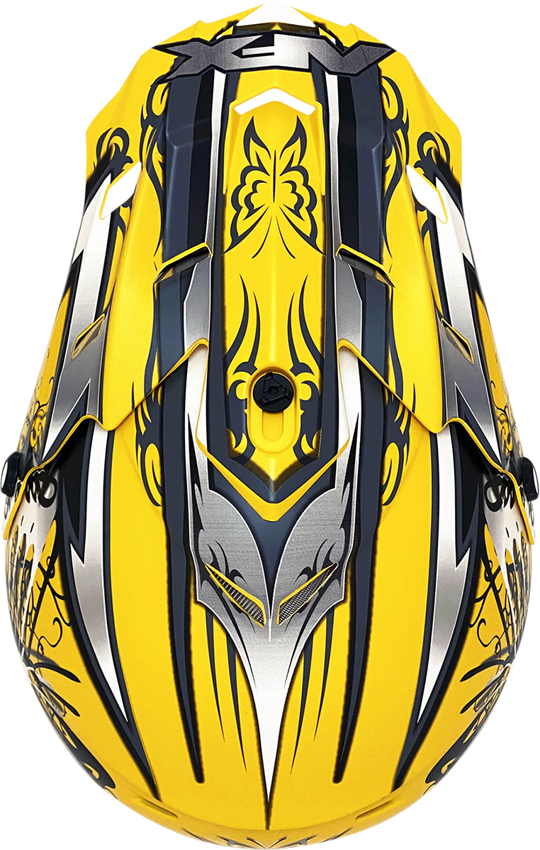 AFX FX-17Y Helmet - Butterfly - Matte Yellow - Small 0111-1393