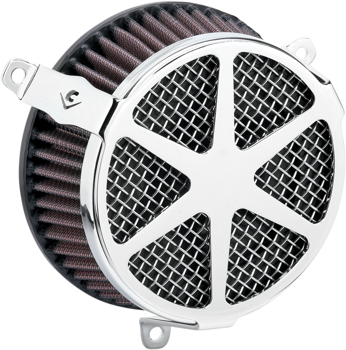 COBRA Spoke Air Filter - Chrome 606-0102-04