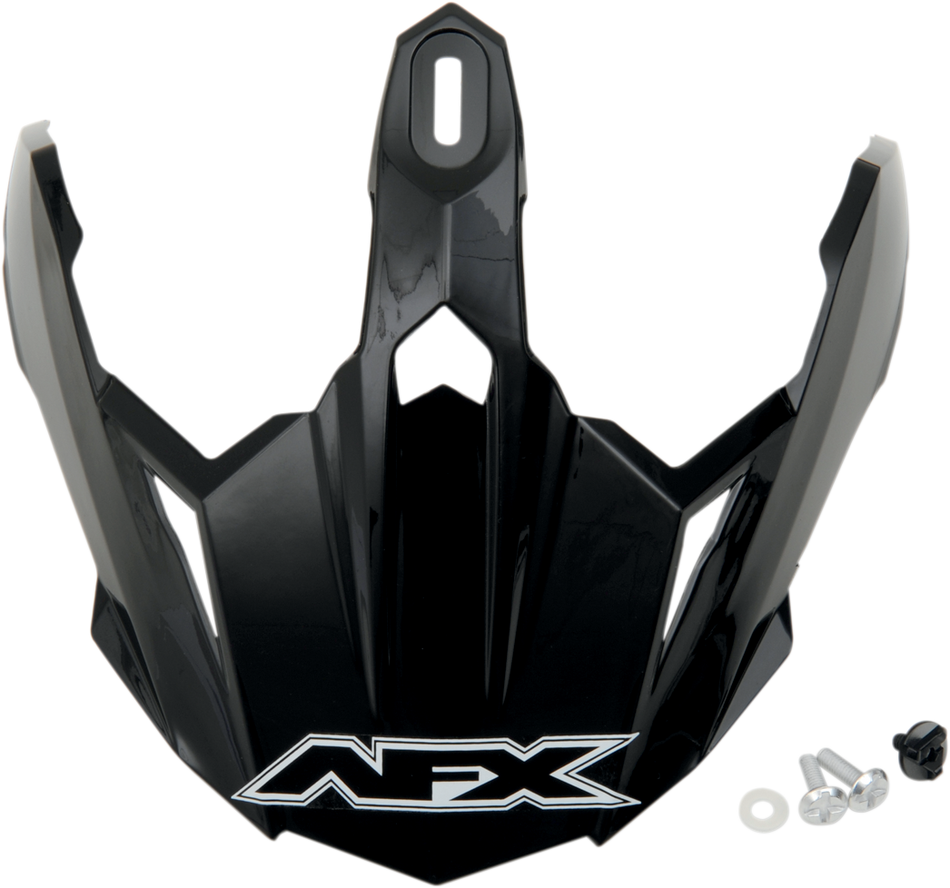 Visera AFX FX-39DS - Con tornillos - Negro brillante 0132-0572 