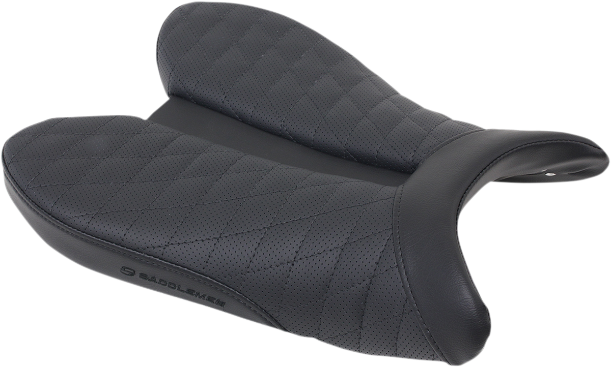 SADDLEMEN Track Seat - Lattice Stitch - Black - YZF '10-'16 0810-Y136