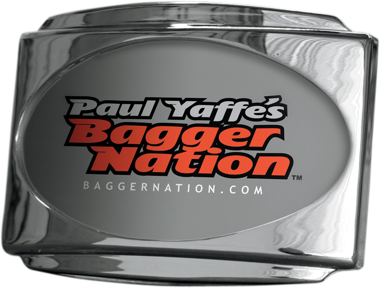 PAUL YAFFE BAGGER NATION License Plate Frame - CVO - Chrome PYO:USLP3-C