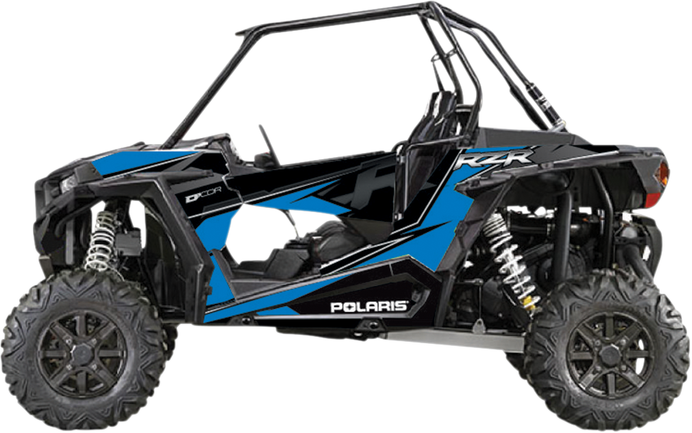 D'COR VISUALS Kit de gráficos completo - Azul/Negro - 2 puertas - RZR 20-60-108 