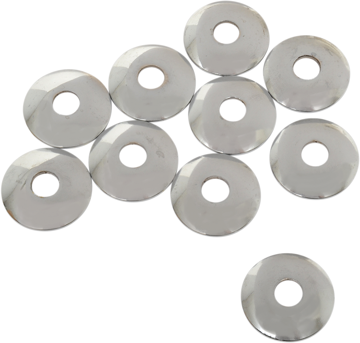 EASTERN MOTORCYCLE PARTS Cup Washers - Chrome - 3/8" ID K-2-937