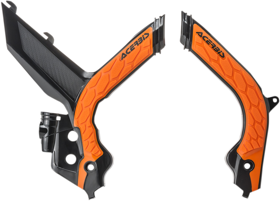 ACERBIS X-Grip Frame Guards - Black/'16 Orange 2783155229